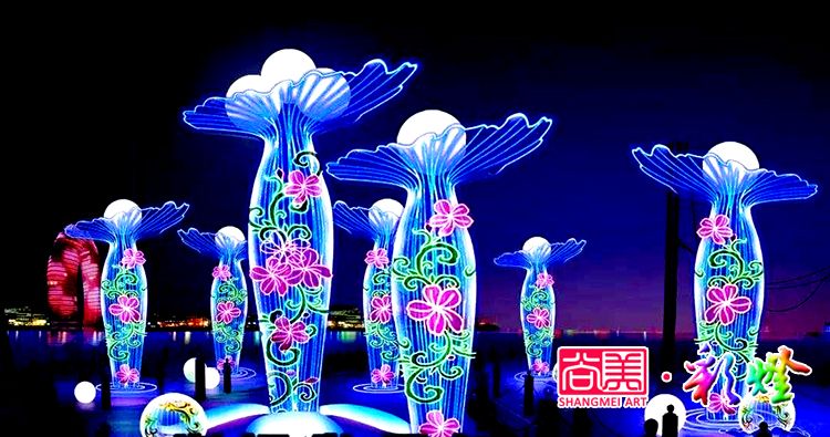 夏夜燈光璀璨，自貢燈會(huì)閃亮新疆伊犁